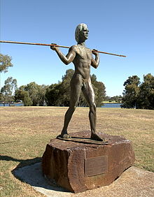 Yagan statue, Heirisson Island Yagan Statue 2005.jpg