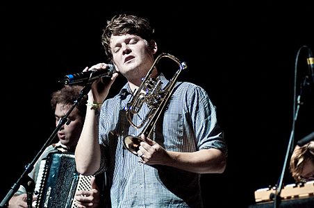 Zach Condon at the Perc Pan festival in Rio de Janeiro in 2009