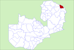 District de Nakonde - Carte