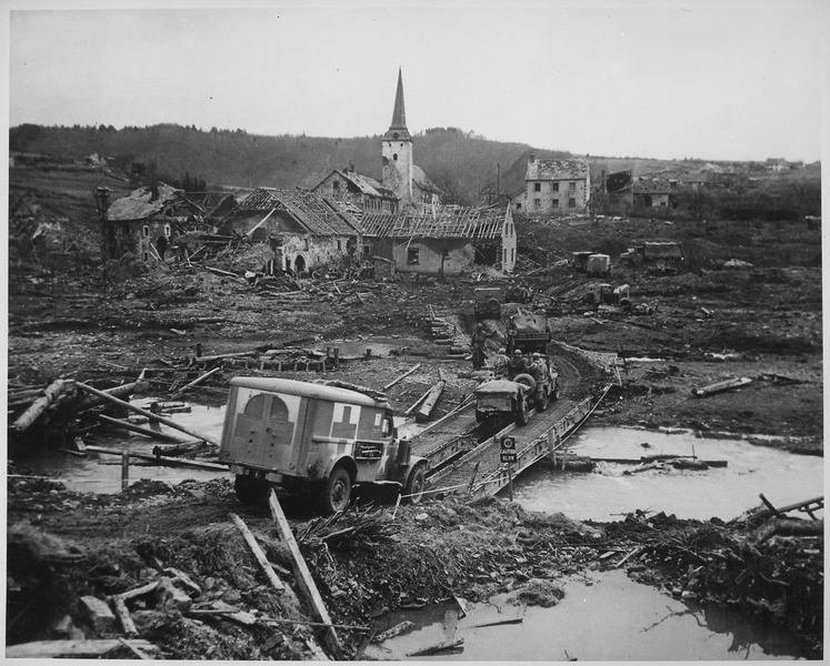 File:"All this inanimate wreckage around us was little enough compensation for the human wreckage we hauled back and... - NARA - 535977.tif