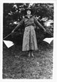 "Wig wag girl" of the Woman's Defense League in the camp near Washington, D.C. LCCN2004672290.jpg