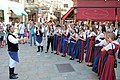 Deutsch: Auftritt des Musikvereins Weinland aus Neckenmarkt und Horitschon am Michaelerplatz