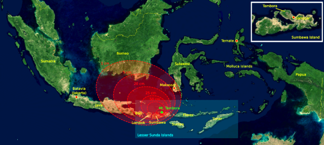 mount tambora map