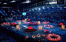 The 2000 Summer Olympics Opening Ceremony at Stadium Australia on 15 September 2000 2000 Summer Olympics opening ceremony 1.JPEG