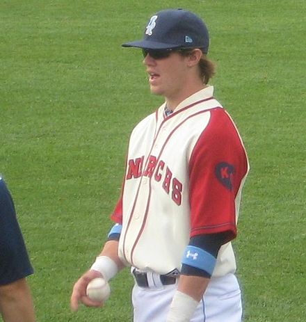 Myers in 2010 with the Wilmington Blue Rocks