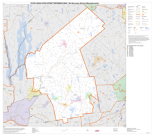 Map of Massachusetts House of Representatives' 5th Worcester district, 2013. Based on the 2010 United States census. 2013 map 5th Worcester district Massachusetts House of Representatives DC10SLDL25207 001.png