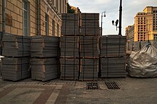 2016 roadworks in Mokhovaya Street and Manezhnaya Square (31355490616).jpg