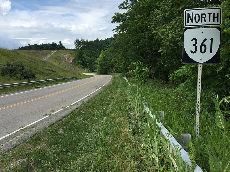 File:2017-06-12 10 58 19 View north along Virginia State Route 361 (Red Onion State Prison Access Road) between Chip Mill Road and Virginia State Route 83 (Clintwood Highway) in Baden, Dickenson County, Virginia.jpg