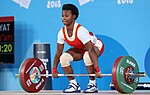 Fayl:2018-10-11 Clean &amp; Jerk (Weightlifting Girls' 58kg) at 2018 Summer Youth Olympics by Sandro Halank–221.jpg üçün miniatür