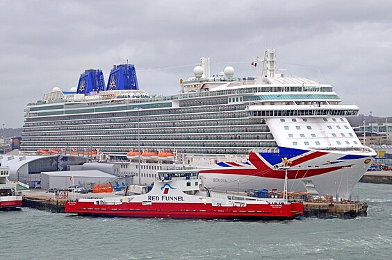 Cruise ship Britannia in Southampton