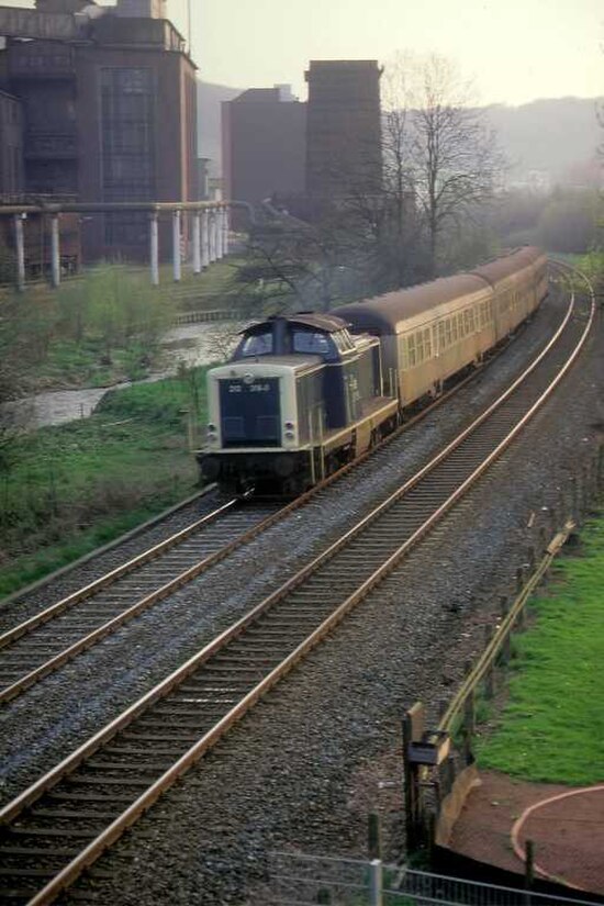 N9 local service between Kupferdreh and Nierenhof in 1986 prior to the electrification of the line