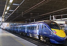 Southeastern High Speed Class 395 No. 395018 at St Pancras International 395018 London St Pancras.jpg