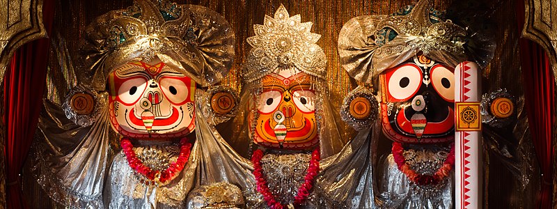 File:3 Odisha Hindu deities Jagannath Baladeva Subhadra.jpg