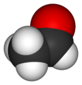 Молекула оцтового альдегіду
