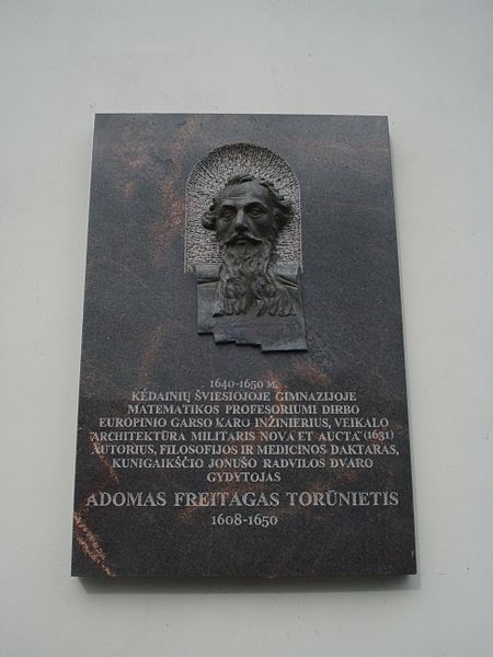 File:Adam Freytag plaque in Kėdainiai.JPG