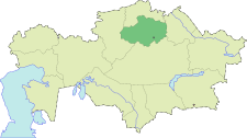 موقع اوبليس اكمولا في كازاخستان