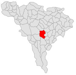 Localização dentro do condado de Alba e Romênia