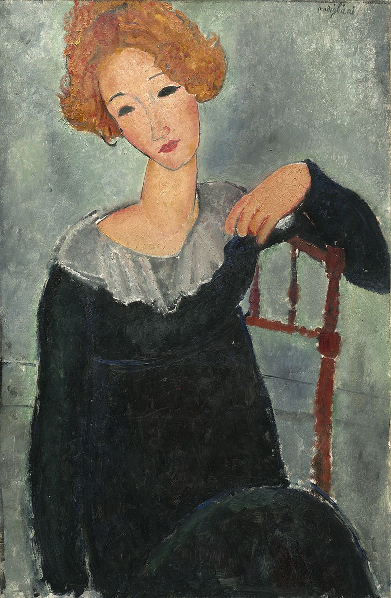Amedeo Modigliani, Woman with Red Hair, 1917, National Gallery of Art, Washington, DC, USA.