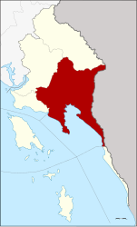 District de Mueang Trat - Carte