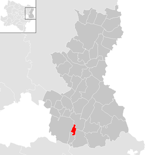 Location of the Andlersdorf community in the Gänserndorf district (clickable map)