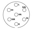 ISO 1724-anhængerstik med stiknavn