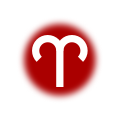 Aries symbol (planetary color).svg