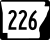 Highway 226 marker