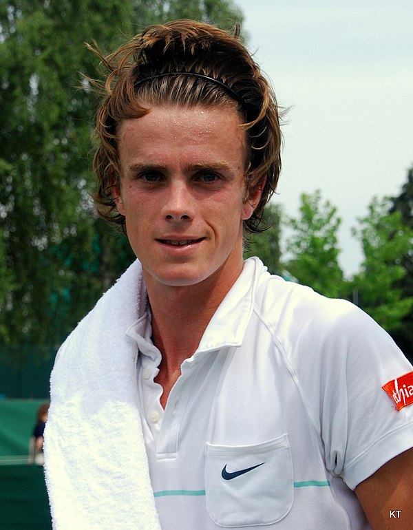 De Greef at the 2013 Wimbledon Championships