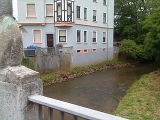 Aschaff River in Germany