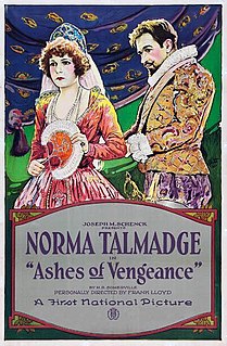 <i>Ashes of Vengeance</i> 1923 film by Frank Lloyd