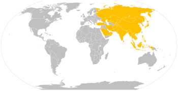 Member states in yellow