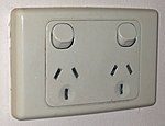 Switched dual 3-pin socket-outlet Australian Dual Socket Outlet.jpg