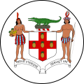Arms of Jamaica from 1906 to 8 April 1957.