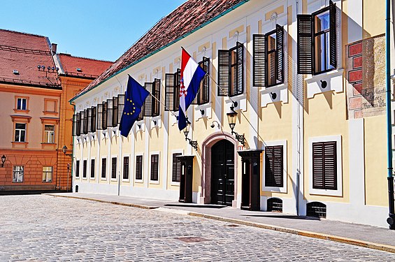 Ban's Court in the government district of the Croatian capital Zagreb