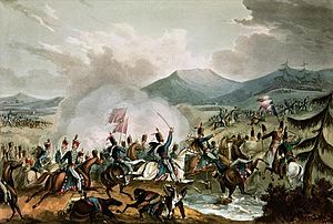 Битва при Моралесе, 2 июня 1813 года. Картина Уильяма Хита, гравировка Томаса Сазерленда