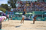 Deutsch: Beachvolleyball bei den Olympischen Jugendspielen 2018; Tag 11, 17. Oktober 2018; Jungen, Spiel um Platz 3 – Argentinien-Ungarn 2:0 (21–15/21–15) English: Beach volleyball at the 2018 Summer Youth Olympics at 17 October 2018 – Bronze Medal Match – Argentina-Hungary 2:0 (21–15/21–15)