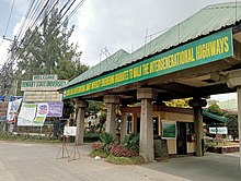 Main gate of Benguet State University in 2023 Benguet State University Entrance, La Trinidad, Benguet.jpg