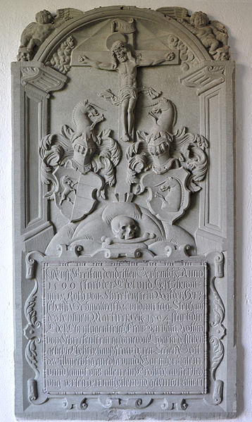 File:Berg bei RV Pfarrkirche Epitaph Roth-Croaria 1599.jpg