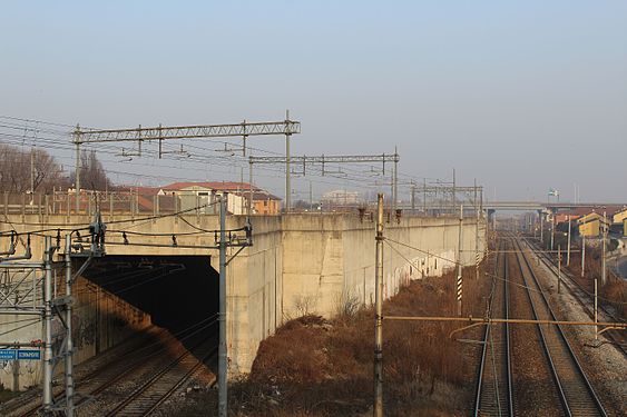 Railways seeing from Milano to Segrate