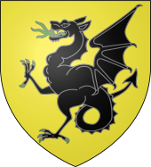 The le Brun family arms, the version belonging to Branor's nephew Seguran Blason Seguran le Brun.svg