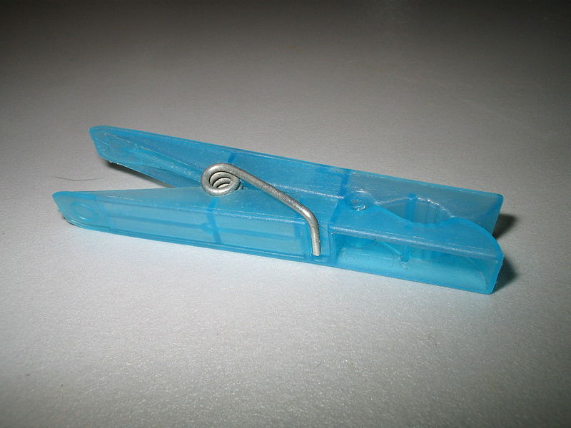 File:Blue clothes peg.jpg