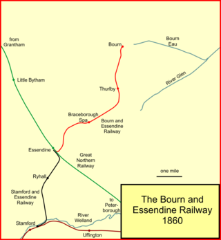 <span class="mw-page-title-main">Bourn and Essendine Railway</span> Former railway in Lincolnshire, England