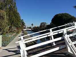 Sherman Canal, een van de kanalen in Venice