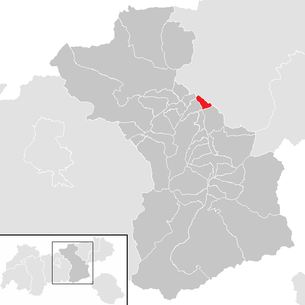 Lage der Gemeinde Bruck am Ziller im Bezirk Schwaz (anklickbare Karte)