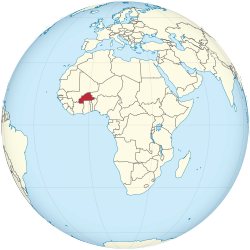 Burkina Faso ter wêreld (Afrika -gesentreerd) .svg