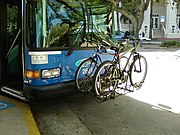 Bicycle carrier on PSTA bus