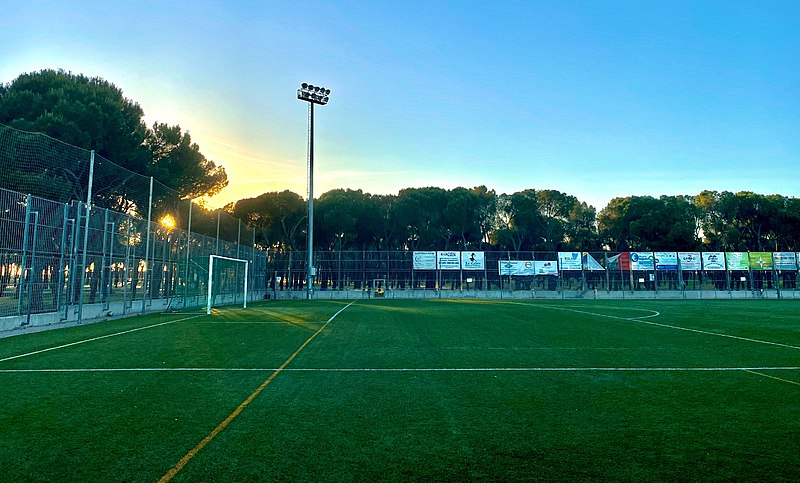 File:Campo de fútbol Las Piqueñas, en el Pinar de San José del barrio de La Peseta (Madrid).jpg