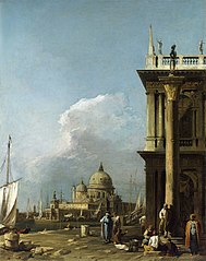 Venise: la Piazzetta vers Santa Maria della Salute
