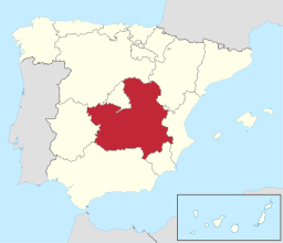 Castilla-La Mancha in Spain (plus Canarias)