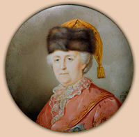 Portrait miniature by Petr Zharkov (1791, SEPHEROT Foundation collection)
